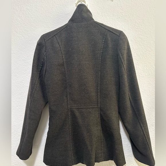 H&M Gray Pea Coat High Collar Coat Blazer size‎ 2 - Picture 3 of 6